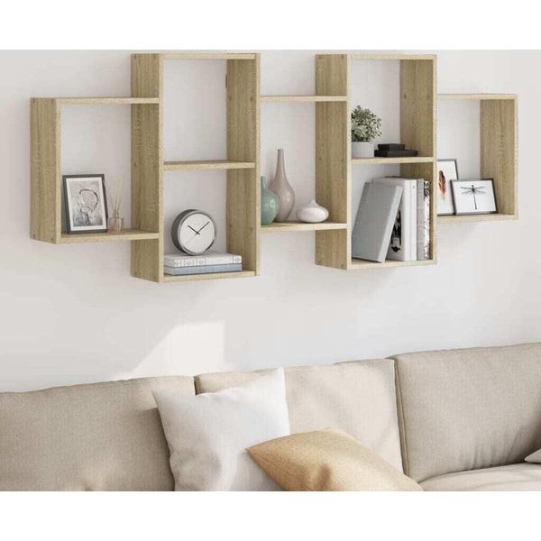 Syfax™ Scaffale A Parete Rovere Sonoma 159X18X65 Cm In Truciolato-image