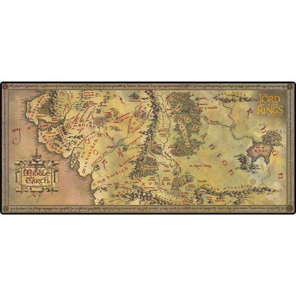 Il Signore Degli Anelli - Mappa Della Terra Di Mezzo - Mousepad Da Gioco-image