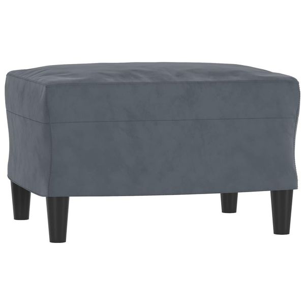 Syfax™ Poggiapiedi Grigio Scuro 60X50X41 Cm In Velluto-image