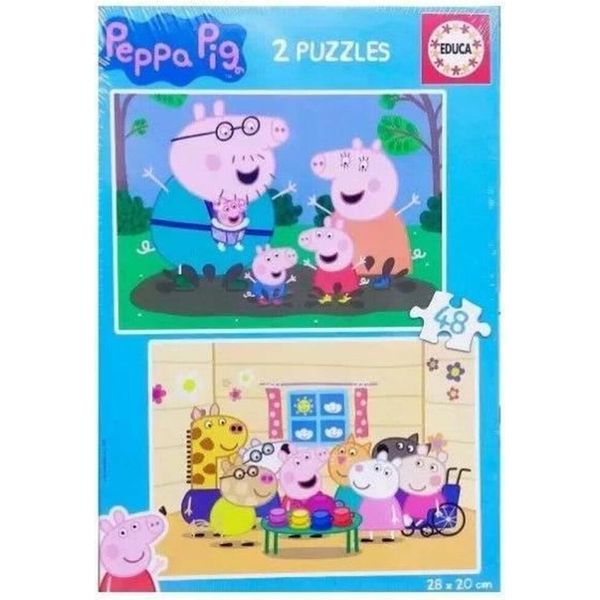 Puzzle - Educa - Peppa Pig - 2 X 48 Pieces-image