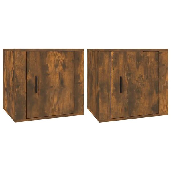 Syfax™ Comodini 2Pz Rovere Fumo 50X39X47 Cm-image