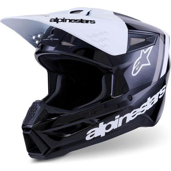 Casco Motocross Alpinestars S-M3 Radium, Nero/Bianco/Grigio, 2XL (63/64)-image