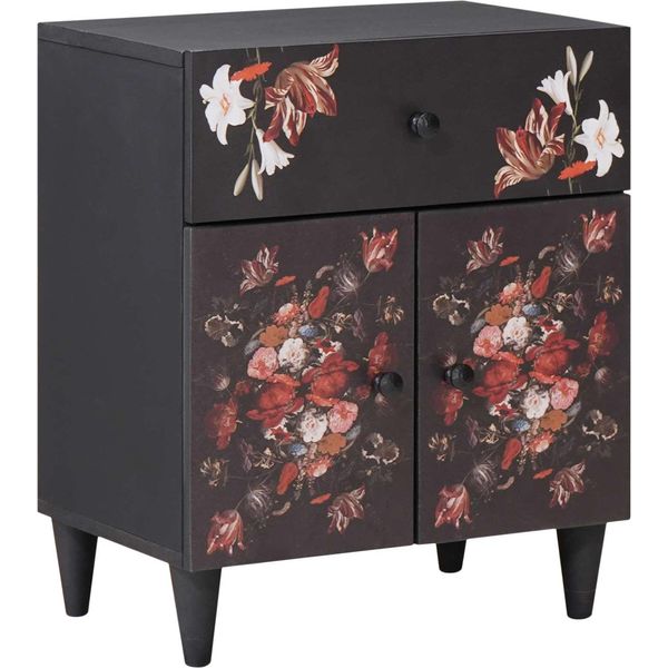 Syfax™ Comodino Multicolore 50 X 33 X 60 Cm Legno Di Mango Massello-image