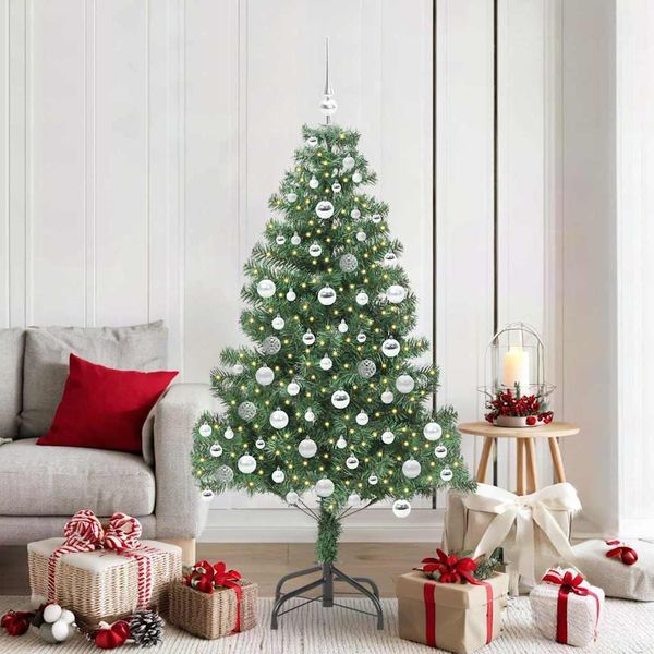 Maison Exclusive - Albero Di Natale Con 300 Led Con Supporto Verde 180 Cm Pvc-image