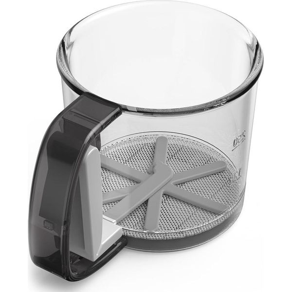 Setaccio Per La Farina Da Forno Setaccio Portatile Per Lo Zucchero In Polvere Con Maglia Fine E Bilancia E Design A Pressione Per La Cucina-image