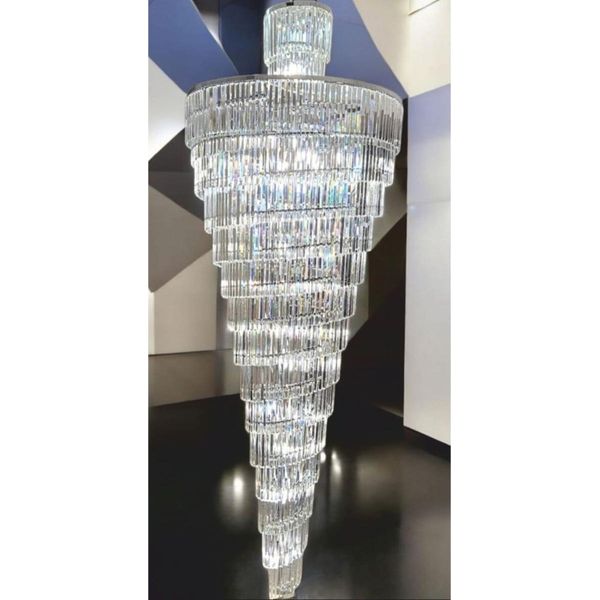 Casa Padrino Lampadario In Vetro Argento Ø 60 X H. 100 Cm - Italy-image