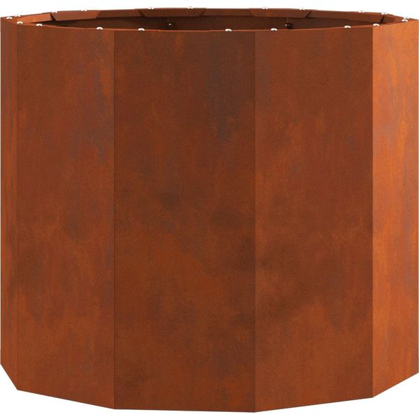 Vidaxl Fioriera Rusty 60 X 60 X 50 Cm Acciaio Resistente Alle Intemperie-image