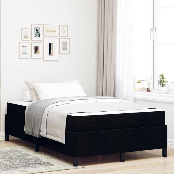 Maison Exclusive - Letto Boxspring Nero 120 X 190 Cm Tessuto-image