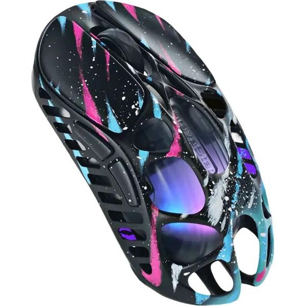 Gravastar Mercury X Pro Mouse Da Gioco Wireless 32000 Dpi, 8000 Hz, Cablato/Bluetooth 5.1/2,4 Ghz Wireless, Neon Graffiti-image