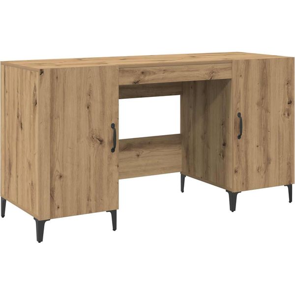 Vidaxl Scrivania Artigianato In Rovere 140 X 50 X 75 Cm Materiale Ligneo-image