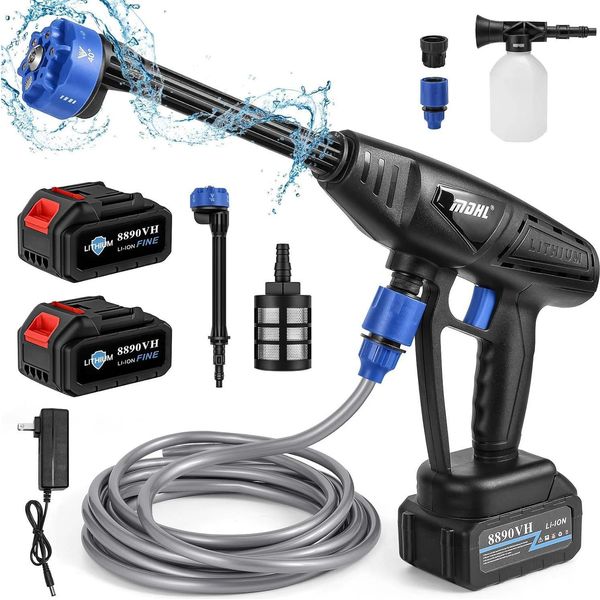 Idropulitrice, Design Cordless, Ugello 6 In 1, 2 Batterie, Funzionamento A Batteria, 2 Batterie, Funzionamento A Batteria-image