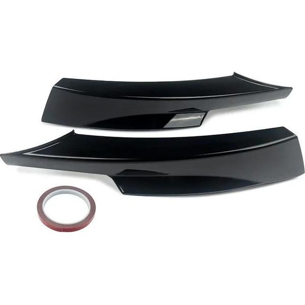 Splitter Paraurti, Plastica Abs, Compatibile Con Bmw, Nero Lucido-image