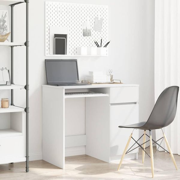 Maison Exclusive - Scrivania Bianca 86X49X76 Cm Materiale Ligneo-image