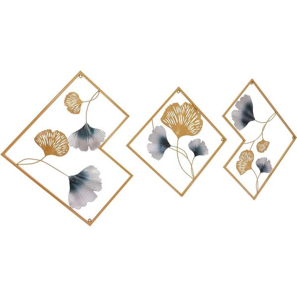 Decorazione Da Parete, Design Moderno Di Ginkgo, Per Interni, Oro-image