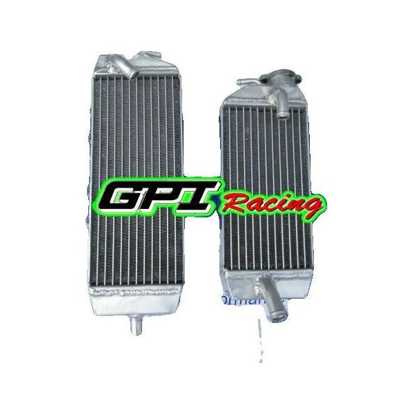 Radiatore, Interamente In Alluminio, Di Serie Per Kawasaki KXF250 KX250F 2006-2008, Capacità Di Raffreddamento Aumentata Del 40%, Struttura Saldata A Tig, Nucleo Brasato Sottovuoto-image