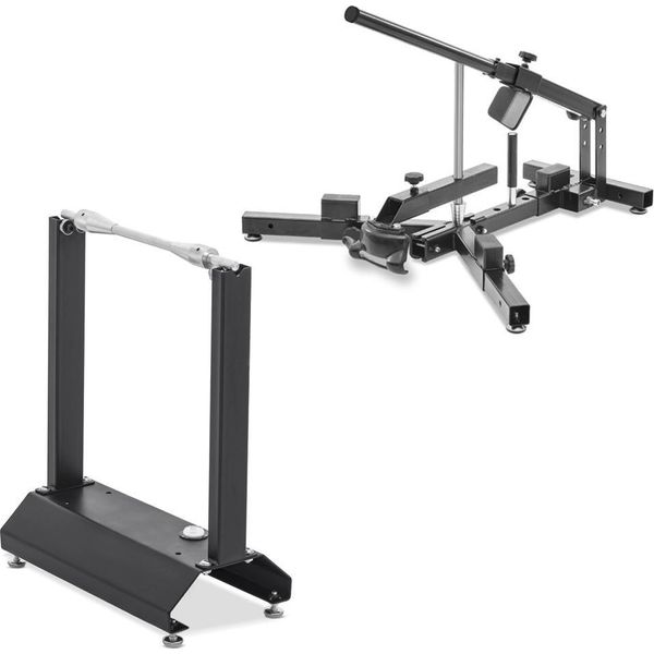 Set: Smontagomme Per Pneumatici Moto 12-21" + Cavalletto Di Equilibratura"-image