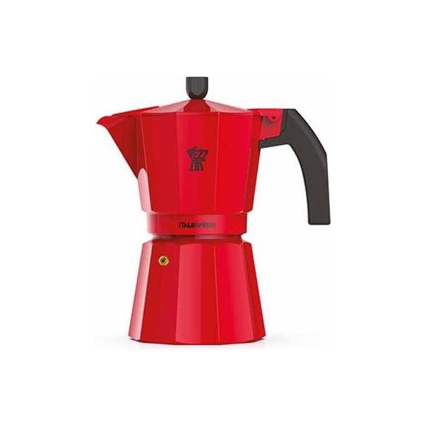 Caffettiera Italiana – Pezzetti – Italexpress – Alluminio – 6 Tazze – Rosso-image