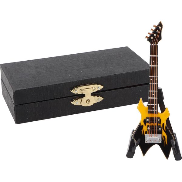 Modello Di Basso, Simulazione Di Legno In Miniatura, Chitarra, Strumento Musicale, Ornamenti, Giallo-image