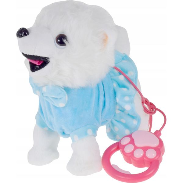 Lolex | Cane Interattivo Di Peluche - Rosa - Cammina E Abbaia - Giocattolo Per Bambini - 23 Cm-image