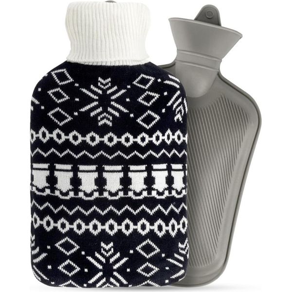 Vilde | Bottiglia Dell'acqua Calda Con Coperchio - 1,8 L - Soffice Bottiglia Dell'acqua Calda - Morbido Coperchio In Pelliccia - Lavabile-image