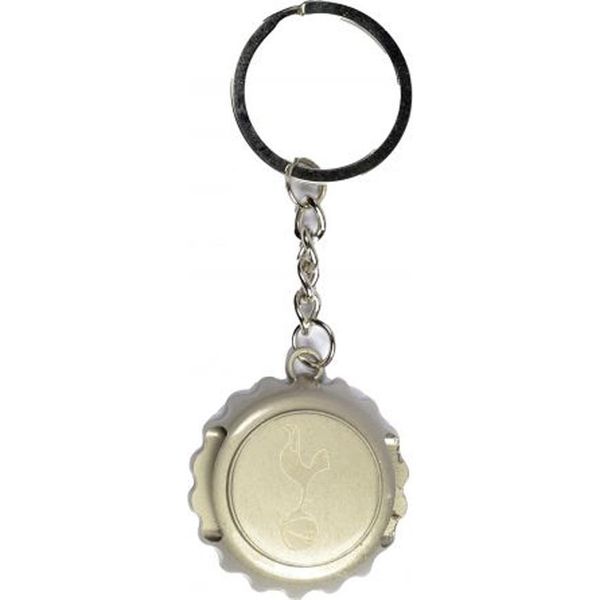 Tottenham Hotspur Fc - Portachiavi Con Apribottiglie E Tappo BS6332 (Taglia Unica) (Argento)-image