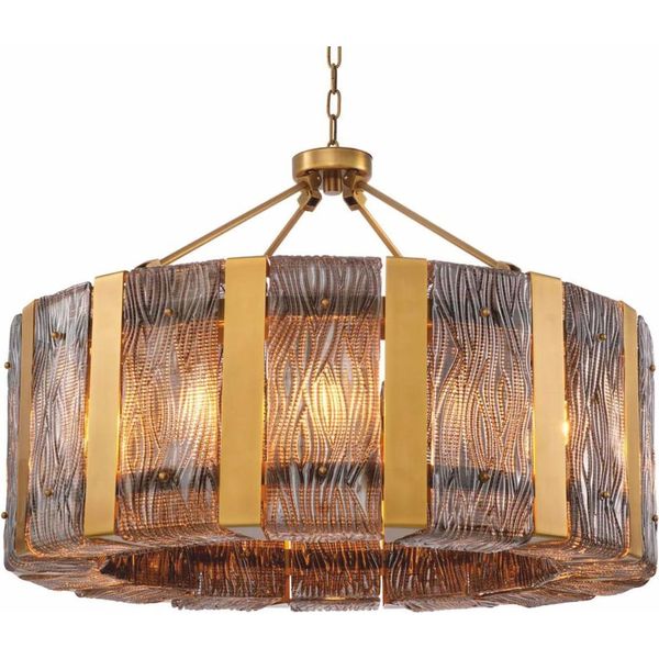 Casa Padrino Lampadario In Ottone Antico/Grigio Ø 91 Cm - Qualità Lusso-image