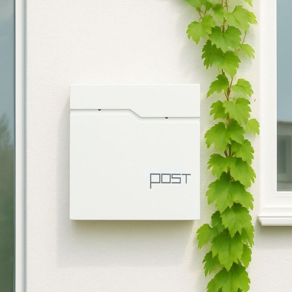 Cassetta Postale Con Porta Giornali - Design Moderno, Serratura Di Sicurezza-image