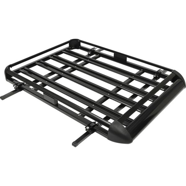 Portapacchi Da Tetto Per Auto/Suv - Portapacchi - 140 Cm - Larghezza Regolabile - Universale - Alluminio/Ferro/Plastica - Nero-image