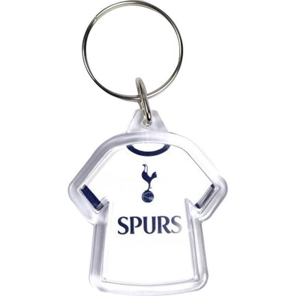 Tottenham Hotspur Fc - Portachiavi, Acrilico, Bifacciale, Maglia BS6329 (Taglia Unica) (Bianco/Marino Scuro)-image