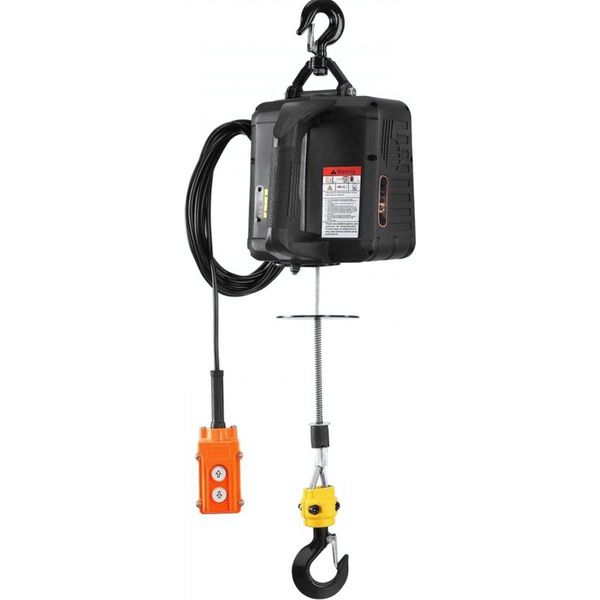 Argano Elettrico 3 In 1 - Con Telecomando - Argano Motorizzato Da 1500 W - 500 Kg - Altezza Di Sollevamento 7 M - Argano A Fune - Funzionamento Manuale/Via Cavo/Wireless-image