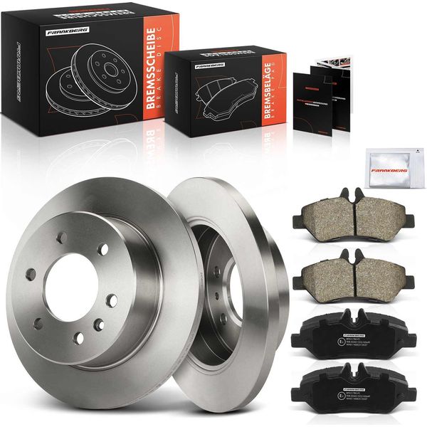 Frankberg 2X Dischi Freno 4X Pastiglie Freno Asse Posteriore Per Mercedes-Benz Sprinter 3,5-T B906 Sprinter 3-T-image