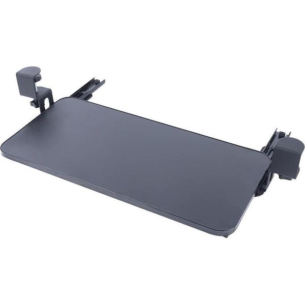 Supporto Per Tastiera, Vassoio Estensibile Per Tastiera E Mouse Da Montare Sotto La Scrivania, 52×25 Cm, Nero-image