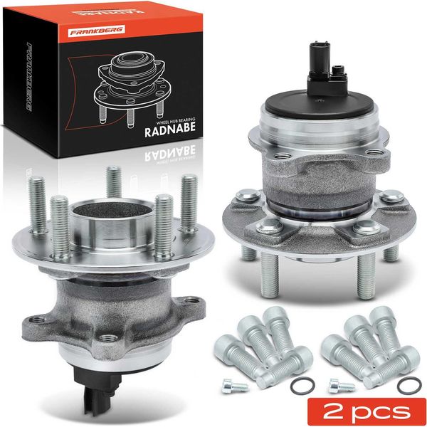 Frankberg 2X Mozzo Ruota Set Cuscinetto Asse Posteriore Entrambi I Lati Per Ford Focus Iii Notchback Turnier 1.0L 1.5L 2010-2020-image