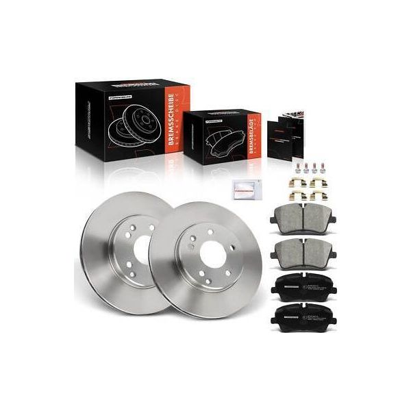 Frankberg 1X Set Di Dischi E Pastiglie Freno Per Asse Posteriore Sinistro E Destro Per Audi Q2 Gab Seat Ateca KH7 Vw T-ROC A11 Anno Di Costruzione Dal 2016-image