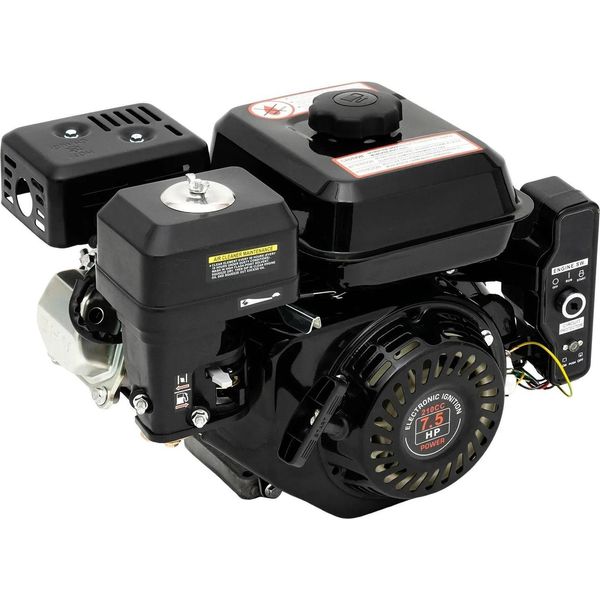 Motore A Benzina Per Go-Kart - Monocilindrico 4 Tempi - Raffreddato Ad Aria - Cilindrata 210 Cm³ - Potenza 7,5 Cv 3600 Giri/Min - Serbatoio 3,6 L - Nero-image