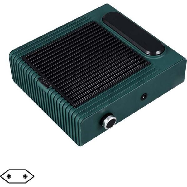 Inf 80W Aspiratore Per Unghie A Velocità Regolabile, Aspirapolvere Per Manicure Silenzioso Con Filtro Per Studio Unghie Verde-image