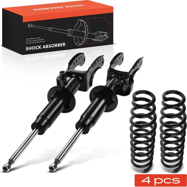 Frankberg 2X Molle Per Telaio + 2X Ammortizzatori A Gas Anteriori Per Vw Touareg 7L6 7L7 7LA-image
