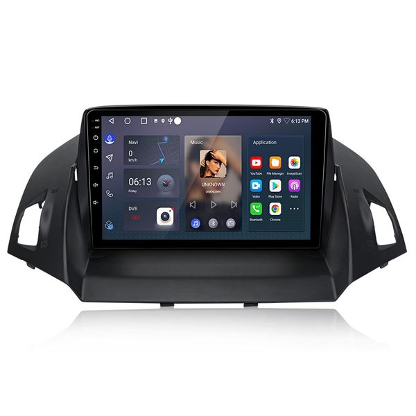 Autoradio Carplay Android 15 Da 9" Per Ford Kuga Escape (2013-2016) Navigatore Gps Wifi Bt Dab+ Swc Usb Dsp 2 GB+64 Gb"-image
