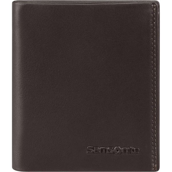 Samsonite Pelle Portafoglio Attack 2 124 - Wal S 3/2Cc+Coin+C Wallet Ebony Brown Marrone Scuro-image