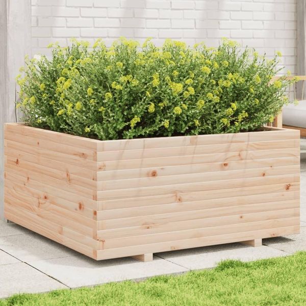 Maison Exclusive - Fioriera Da Giardino 100X100X49,5 Cm In Legno Massello Di Pino-image