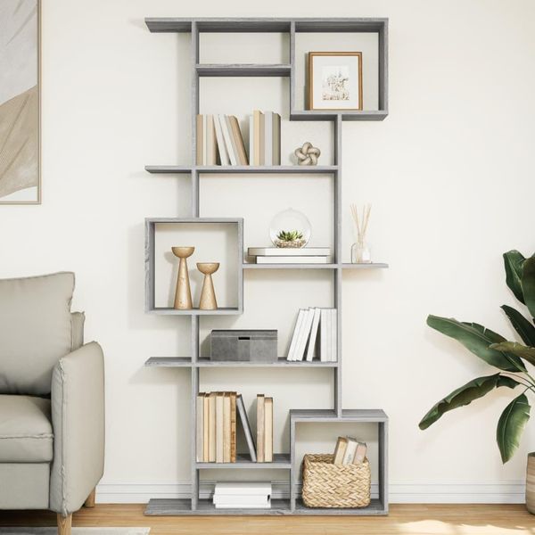 Maison Exclusive - Libreria Grigio Sonoma 92X29X188 Cm In Legno Multistrato-image