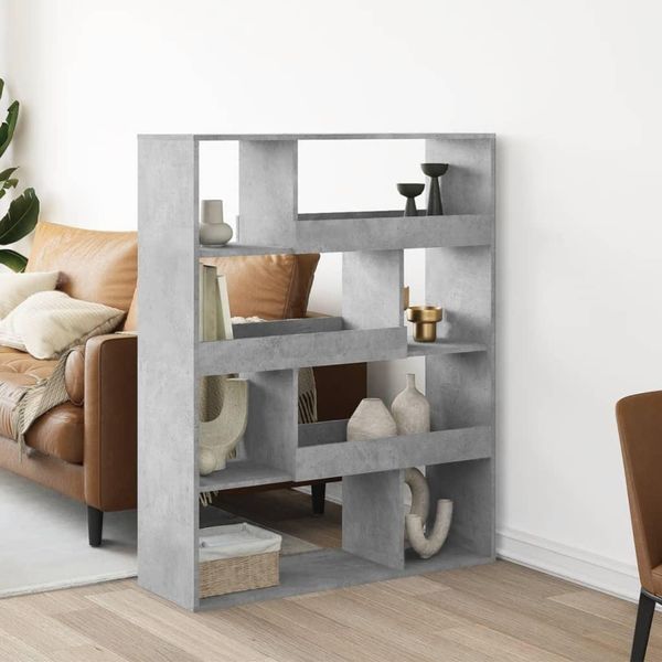 Maison Exclusive - Divisorio Stanza Grigio Cemento 100X33X125,5 Cm In Truciolato-image