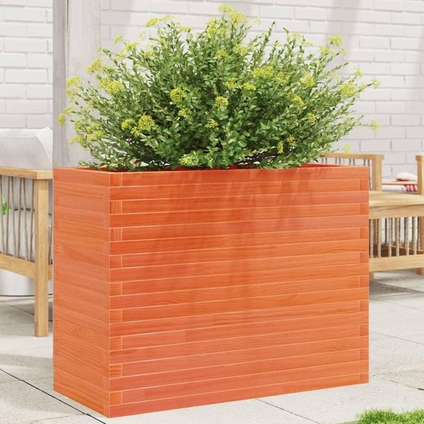 Maison Exclusive - Fioriera Giardino Marrone Cera 90X40X68,5Cm Legno Massello Pino-image