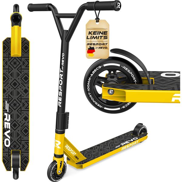 Re:Sport® Stunt Scooter Revo Per Bambini E Adulti Con Cavalletto | Monopattino Acrobatico Professionale Con Ruote Inpoliuretanoda 100 Mm E Barra A Y | Monopattino Acrobatico Kickscooter Con Cuscinetti A Sfera Abec 9 | Monopattino Acrobatico-image