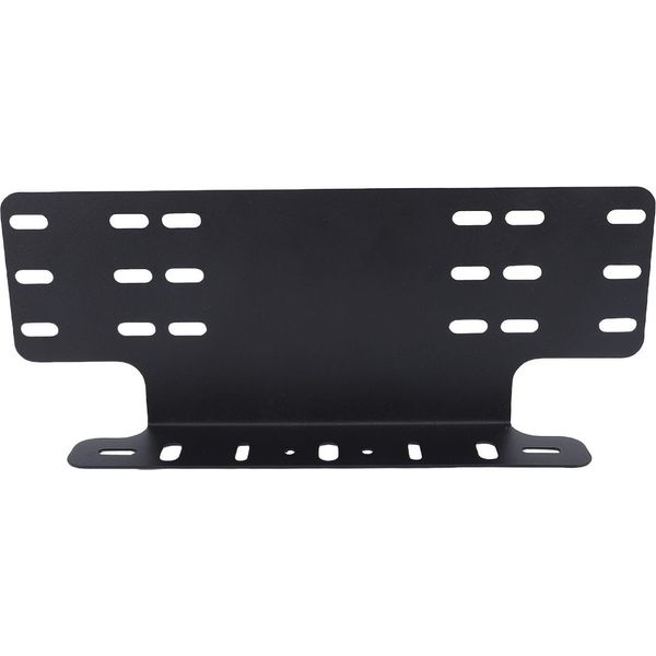 Portatarga Universale In Robusto Acciaio Per Il Supporto Di Montaggio Anteriore Per Fari Da Lavoro Led Fuoristrada, Barra Luminosa, Nero-image