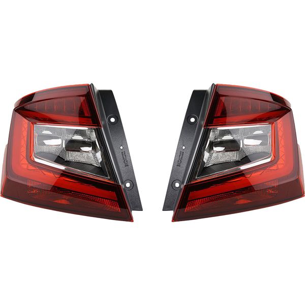 Johns, Set Luci Posteriori A Led Sinistra E Destra Compatibili Con Skoda Fabia Nj Senza Supporto Lampada-image