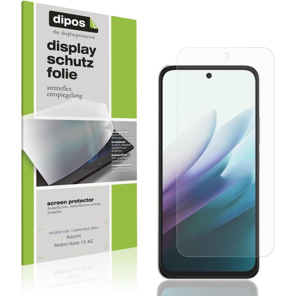 4X Pellicola Protettiva Per Xiaomi Redmi Note 15 4G Protezione Schermo Antiriflesso Dipos-image
