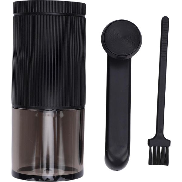 Macinacaffè Manuale, Impostazioni Regolabili, Manovella Portatile Per Casa, Viaggi E Ufficio, Nero-image