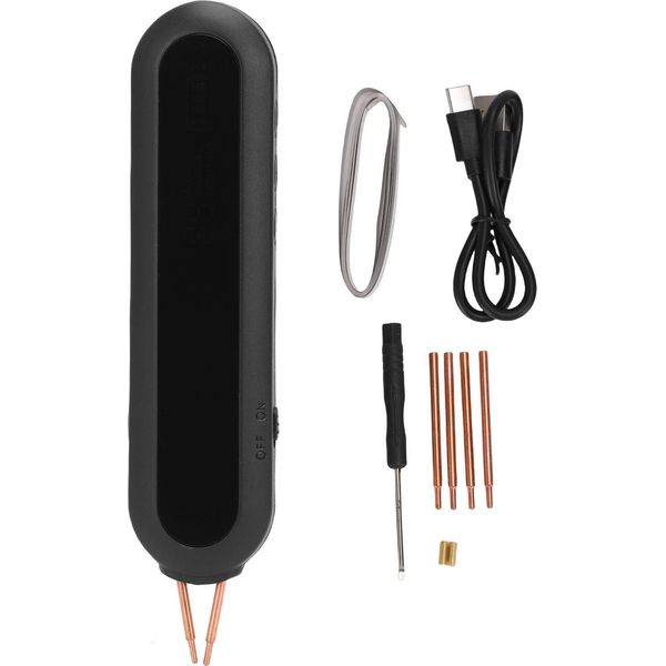 Saldatrice A Punti A Batteria, Saldatrice Manuale, 12 Marce, Modalità Automatica E Manuale Regolabili, Utensile Portatile Per Il Fai Da Te-image