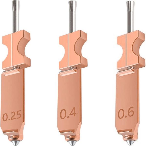3PCS Ugello Di Aggiornamento Hotend Adatto Per Stampante 3D Flashforge AD5X Tutto In Metallo Rimozione Rapida 0,25 Mm 0,4 Mm 0,6 Mm-image